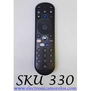 CONTROL REMOTO PARA SMART TV HISENSE XUMO, CON COMANDO DE VOZ ((ORIGINAL)) / MG3-R34010 / P20119-C04 / 2575A-R34010 / R34010BA00-00001 / Y231700 / MODELOS 43A6GX / 50A6G / 43A6GX3 / 50A6GX3